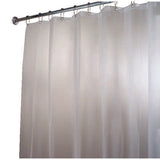 iDesign 96 in. H X 72 in. W Frosted Solid Shower Curtain Liner EVA