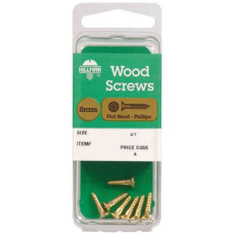HILLMAN No. 10 X 3/4 in. L Phillips Coarse Wood Screws 3 pk, Pack of 10