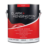 Clark+Kensington Flat Tint Base Neutral Base Paint + Primer Interior 1 gal, Pack of 4