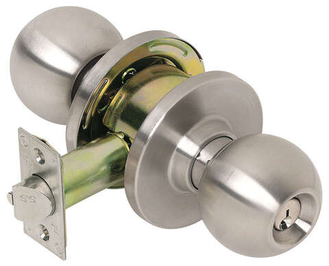 Tell Cortland Satin Chrome Classroom Lockset 1-3/4 in.
