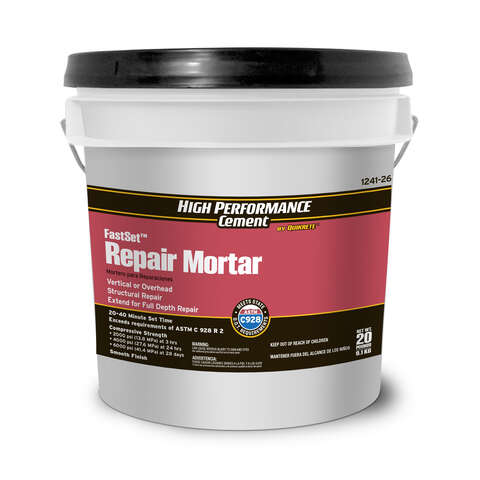 Quikrete FastSet Gray Repair Mortar 20 lb