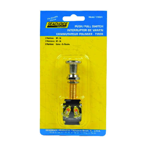 Seachoice Push-Pull Switch Chrome Plated Brass