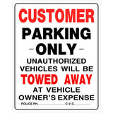 HILLMAN English White No Parking Sign 19 in. H X 15 in. W, Pack of 6