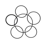 Danco 5-5/8 in. D X 3-3/8 in. D Rubber O-Ring Assortment 6 pk