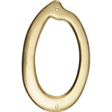HILLMAN 4 in. Gold Brass Nail-On Number 0 1 pc, Pack of 3