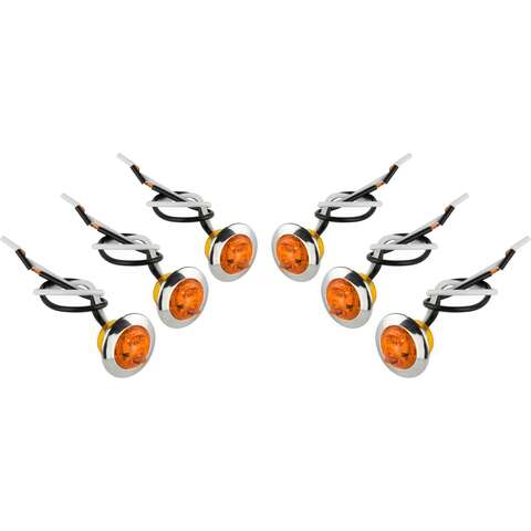 Hopkins Amber Round Clearance/Side Marker LED Light