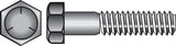 HILLMAN 7/16 in. D X 6 in. L Heat Treated Zinc Steel Hex Head Cap Screw 50 pk