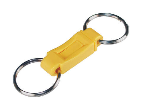 HILLMAN 1 in. D Metal/Plastic Assorted Valet Key Ring, Pack of 5