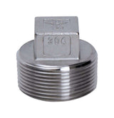 Smith-Cooper 1-1/4 in. MPT Stainless Steel Square Head Plug