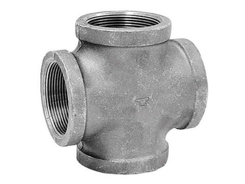 Anvil 3/4 in. FPT X 3/4 in. D FPT 3/4 in. D FNPT Galvanized Malleable Iron Cross