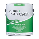 Clark+Kensington Satin Tint Base Ultra White Base Exterior Paint and Primer Exterior 1 gal, Pack of 4