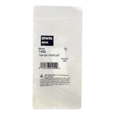 Irwin Hanson High Carbon Steel SAE Fraction Tap 5/8 in. 1 pc