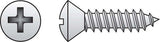 HILLMAN No. 6 X 1-1/4 in. L Phillips Oval Head Sheet Metal Screws 100 pk