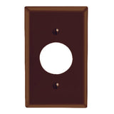Leviton Brown 1 gang Plastic Outlet Wall Plate 1 pk