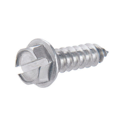 HILLMAN No. 12 X 3/4 in. L Slotted Hex Washer Head Sheet Metal Screws 100 pk