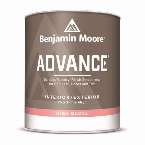 Benjamin Moore Advance High-Gloss Base 2 Paint Exterior and Interior 1 qt, Pack of 4