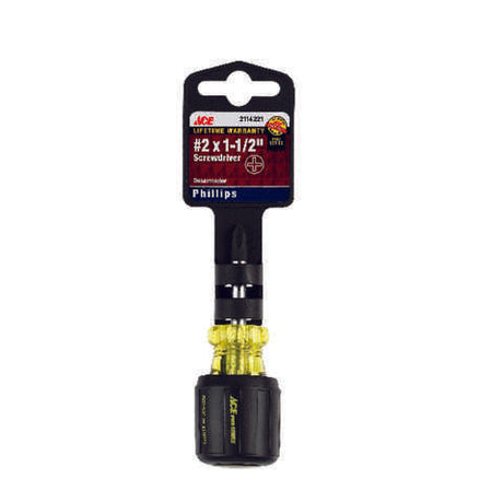 Ace No. 2 X 1-1/2 in. L Phillips Screwdriver 1 pc, Pack of 3