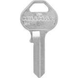 HILLMAN Padlock Universal Key Blank Single, Pack of 10