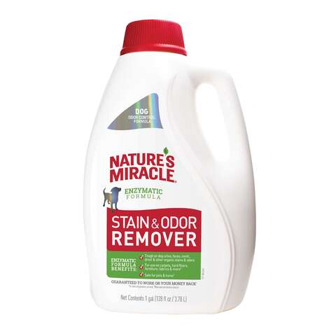 Nature's Miracle No Scent Pet Stain and Odor Remover 1 gal Liquid, Pack of 2