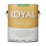 Royal Satin Steel Wool Gray Porch and Floor Paint+Primer 1 gal, Pack of 4