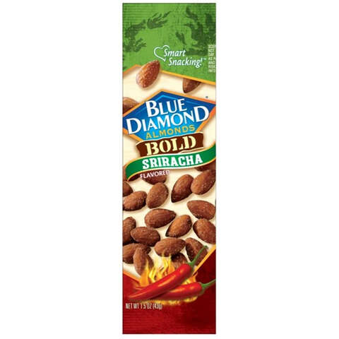Blue Diamond Bold Sriracha Almonds 1.5 oz Bagged, Pack of 12