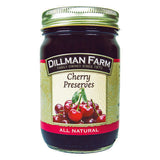 Dillman Farm All Natural Cherry Preserves 16 oz Jar, Pack of 6