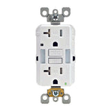 Leviton SmartlockPro 20 amps 125 V Duplex White GFCI Outlet 5-20R 1 pk