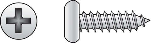 HILLMAN No. 14 X 1 in. L Phillips Pan Head Sheet Metal Screws 100 pk