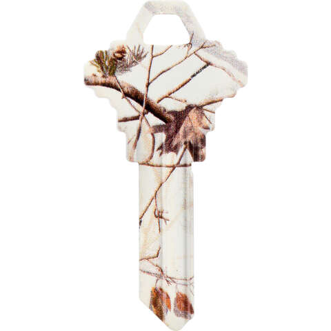 HILLMAN RealTree Snow House/Office Universal Key Blank SC1 Single, Pack of 6