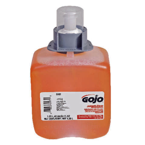 Gojo Orange Blossom Scent Antibacterial Foam Hand Soap Dispenser Refill 42 oz, Pack of 4