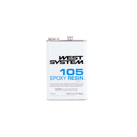 West System 105 Resin Extra Strength Epoxy Clear Epoxy Resin 126.6 oz