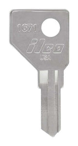 HILLMAN Traditional Key House/Office Key Blank 1671 Single For Harlock Locks, Pack of 10