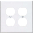 Leviton Midway White 2 gang Nylon Duplex Wall Plate 1 pk, Pack of 25