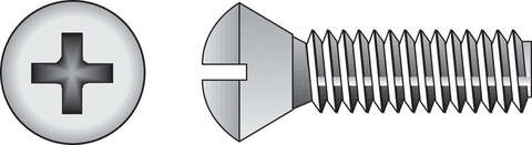 HILLMAN No. 1/4-20 in. X 3 in. L Phillips Oval Head Stainless Steel Machine Screws 50 pk