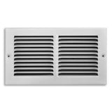 Tru Aire 6 in. H X 12 in. W 1-Way Powder Coat White Steel Return Air Grille