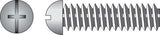 HILLMAN No. 1/4-20 X 1/2 in. L Combination Round Head Zinc-Plated Steel Machine Screws 100 pk