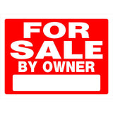 HILLMAN English Red For Sale Sign 18 in. H X 24 in. W, Pack of 6
