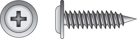 HILLMAN No. 8 X 1-1/4 in. L Phillips Truss Head Sheet Metal Screws 100 pk