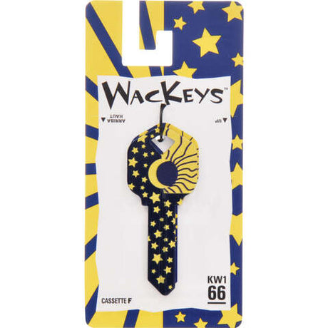 HILLMAN Wackey Sun & Moon House/Office Universal Key Blank KW1 Single, Pack of 6