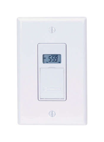 Intermatic Indoor 7 Day Digital In Wall Timer 125 V White