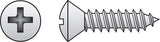 HILLMAN No. 14 in. X 1 in. L Phillips Oval Head Sheet Metal Screws 100 pk