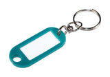 HILLMAN Metal/Plastic Assorted Labeling/ID Key Ring, Pack of 5