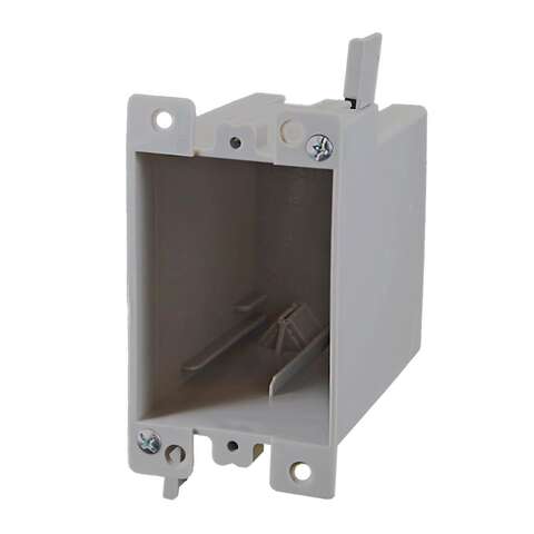 Cantex EZ Box Old Work 21 cu in Rectangle PVC 1 gang Outlet Box Gray