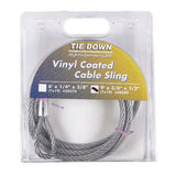 Tie Down Engineering Clear Vinyl Galvanized Steel 3/8 in. D X 9 ft. L Cable Sling