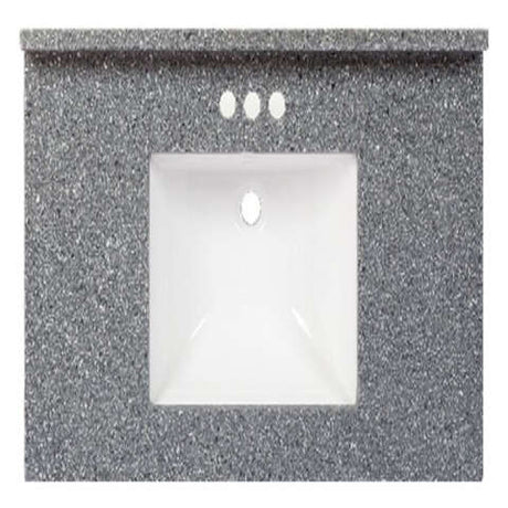 Arstar Charlotte Cultured Marble Vanity Top 37 in. W X 22 in. D Midnight Chrome