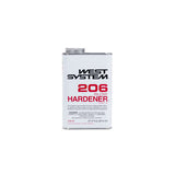 West System 206 Hardener Extra Strength Epoxy Clear Slow Hardener Curing Agent 27.5 oz