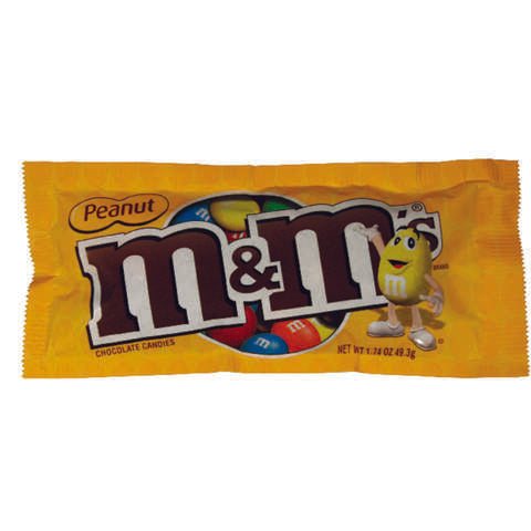 M&M's Peanut Chocolate Candies 1.74 oz, Pack of 48
