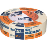 Shurtape 1.41 in. W X 60 yd L Tan High Strength Painter's Tape 1 pk, Pack of 24