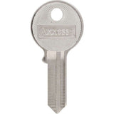 HILLMAN Traditional Key House/Office Key Blank 91 AM3 Single For American Padlocks, Pack of 4