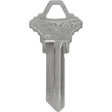 HILLMAN Traditional Silver House/Office Key Blank SC1 Single For Schlage Locks, Pack of 10